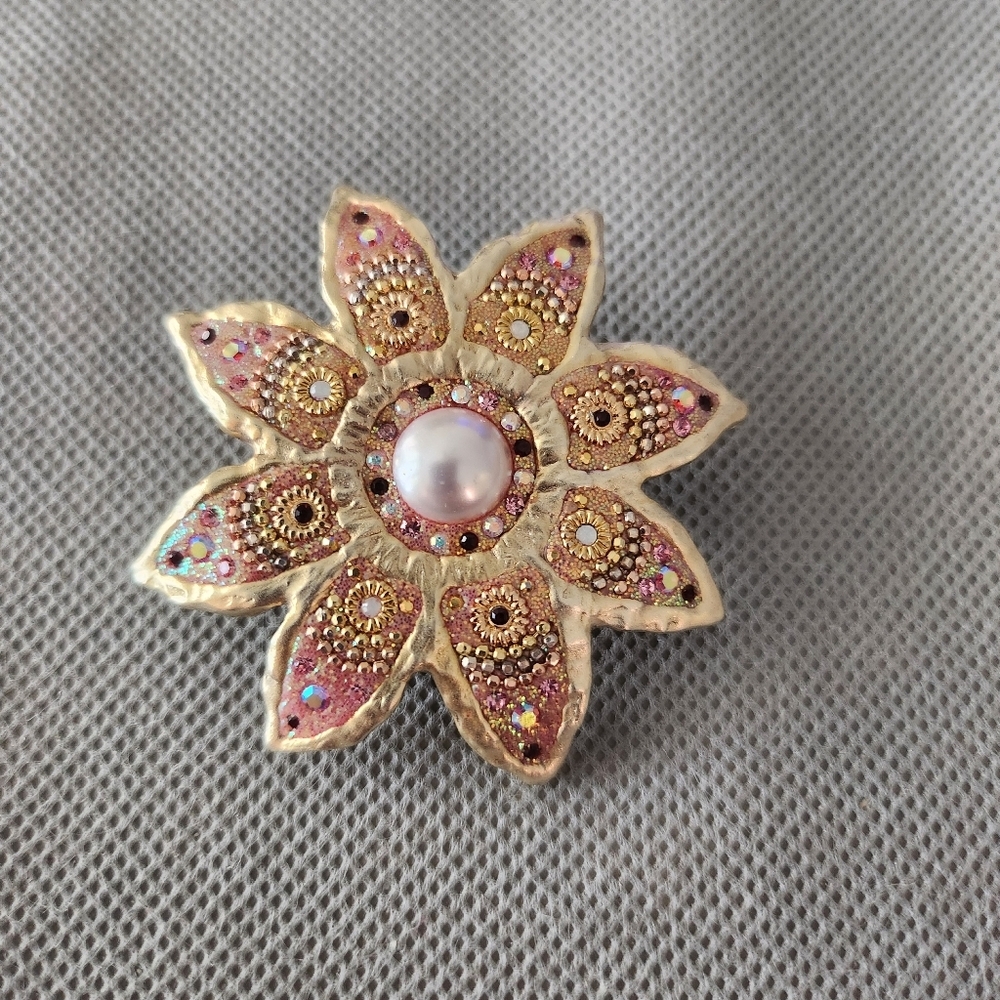 Gorgeous 925 sterling silver brooch / pendant